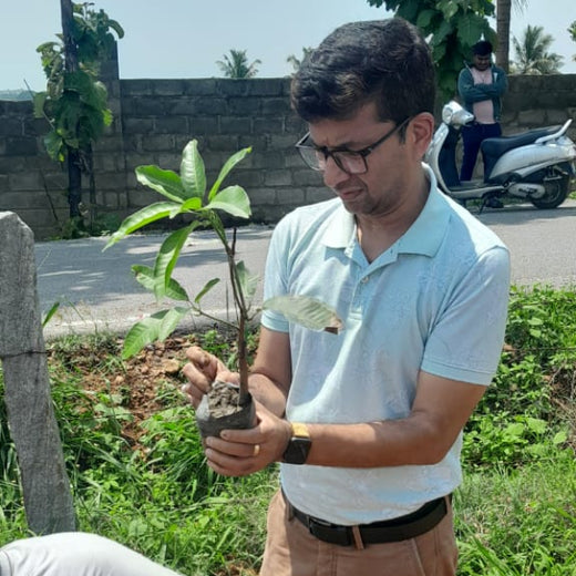 "Connecting Teams to Nature: Gensol Bengaluru’s Agroforest Commitment" – Planting