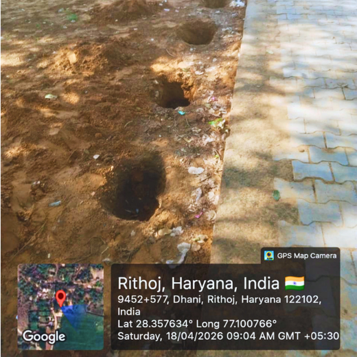 A Step Towards a Greener Gurgaon by ib vogt Solar India Pvt Ltd – Planting