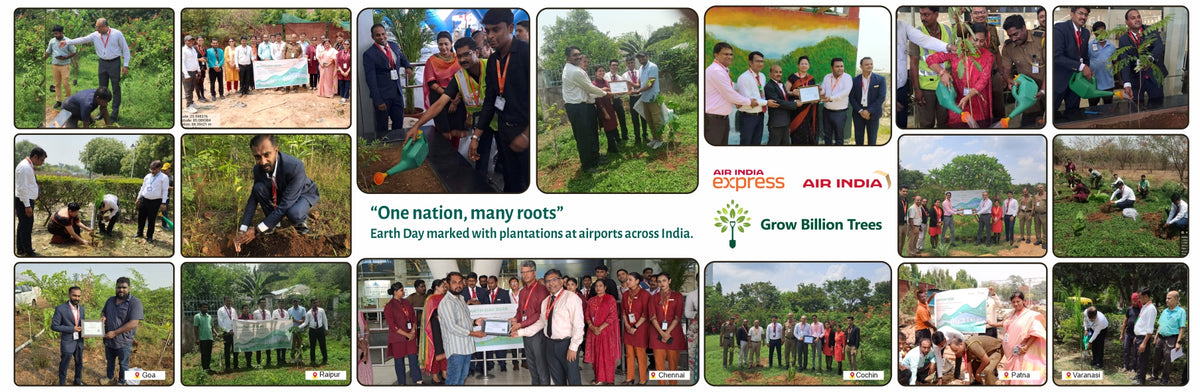 Sky High, Earth Deep: Air India’s Multi-City Tree Plantation for Earth Day