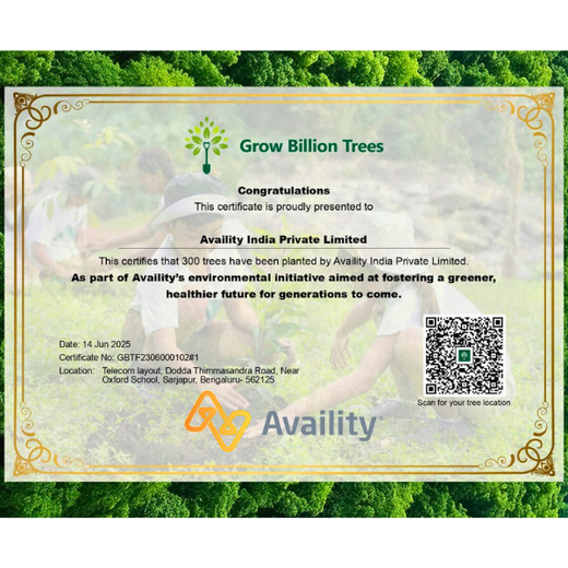 Healing the Planet: Availity India Cultivates a Greener Tomorrow – 6 months