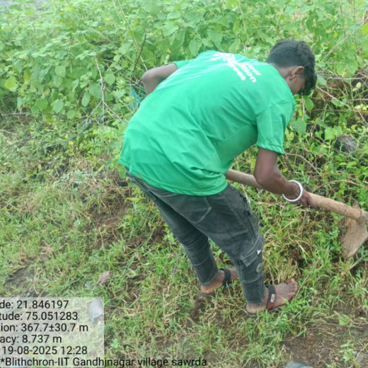 Blithchron 2025 at IIT Gandhinagar: Sustainability Run for Earth – Planting