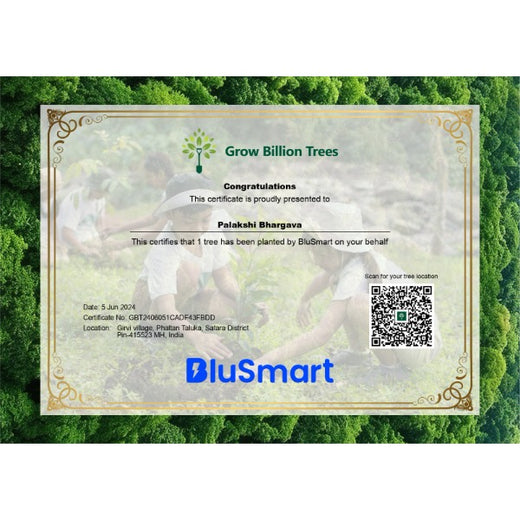Blu Smart’s Dual Impact: Sustainable Mobility Meets Environmental Conservation – Planting