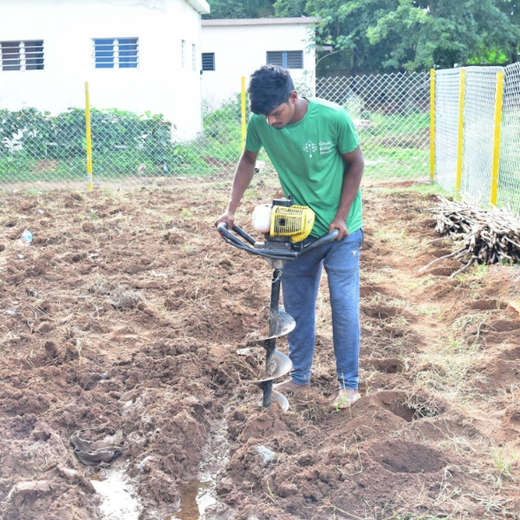Caterpillar's Legacy: A Thriving Learning forest in Hosur Mathigiri – Planting