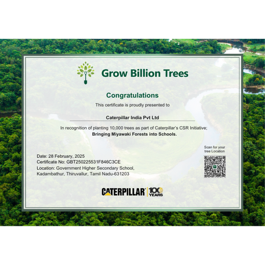 Caterpillar's Legacy: A Learning forest in Kadambathur, Thiruvallur – 6 months