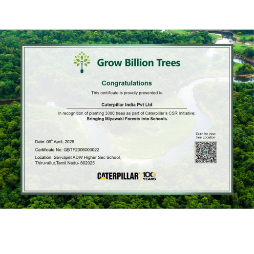 Caterpillar's Legacy: A Learning forest in Sevvapet, Thiruvallur – 6 months