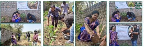 Beyond Gifts: Prashanthi’s Tree Plantation Initiative for Sateesh’s Special Day