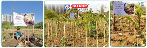 One Machine = One Tree Growing a Greener Tomorrow with Sharp Engineers