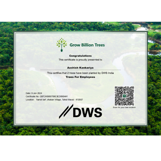 DWS Fosters Employee Engagement Through Tree Plantation Initiative – 6 months