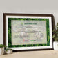 Printed Tree Certificate in Wooden Frame