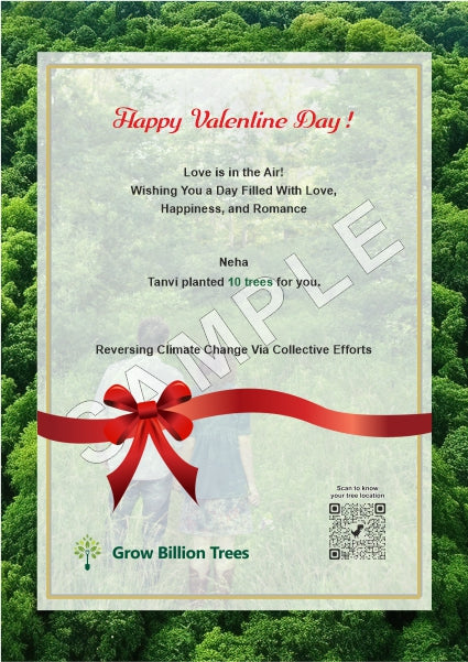 Trees for valentine's day (14th Feb)