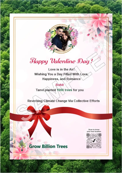Eternal Love Forest - 1000 Trees Empire on Valentine’s Day