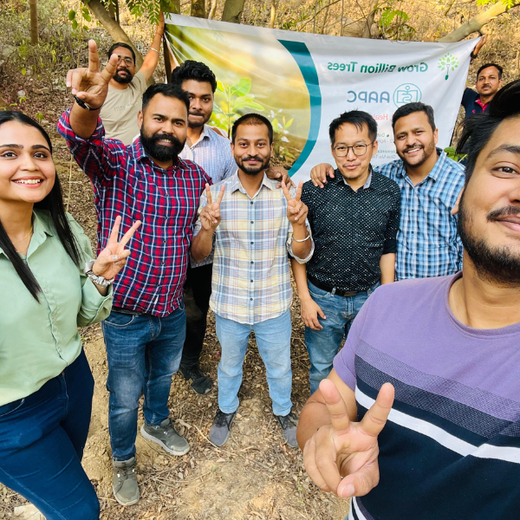 Greening the City:  AAPC India Empowers Employees in Urban Forest Creation – Planting