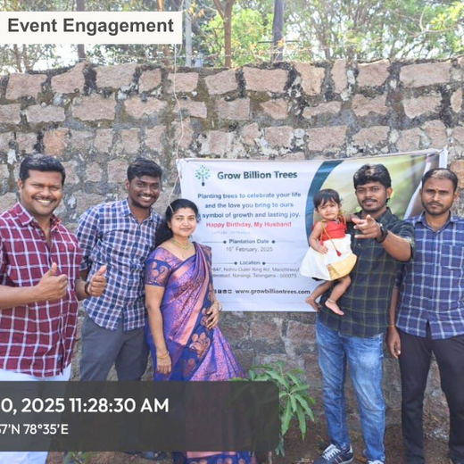 Beyond Gifts: Prashanthi’s Tree Plantation Initiative for Sateesh’s Special Day – 6 months