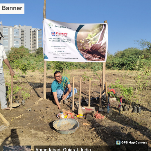 One Machine = One Tree Growing a Greener Tomorrow with Sharp Engineers – Planting
