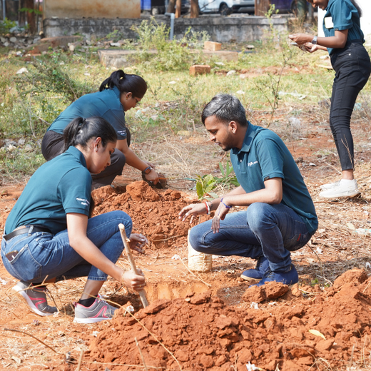 Innovation Meets Nature: Voya India’s Urban Forest for Employee Engagement – Planting