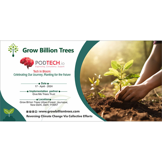 Tech in Bloom: PodTech IO’s Journey to a Greener Future – Planting