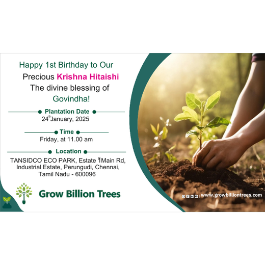 Happy 1st Birthday to Our Precious Krishna Hitaishi – The Divine Blessing of Govindha! A Celebration of Life and Nature – 6 months