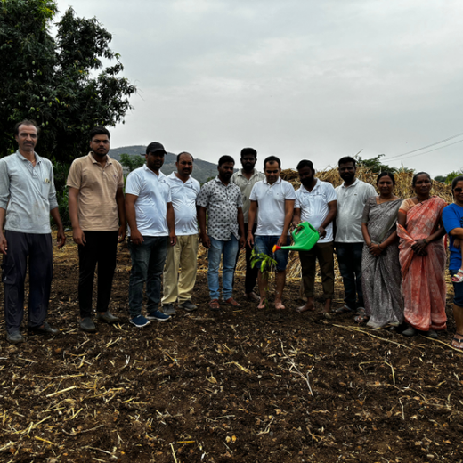 Gensol Goes Green: Agroforestry for Employees in Pune – Planting