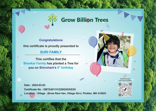 Birthday Forest for Shivoham Shankar – Planting