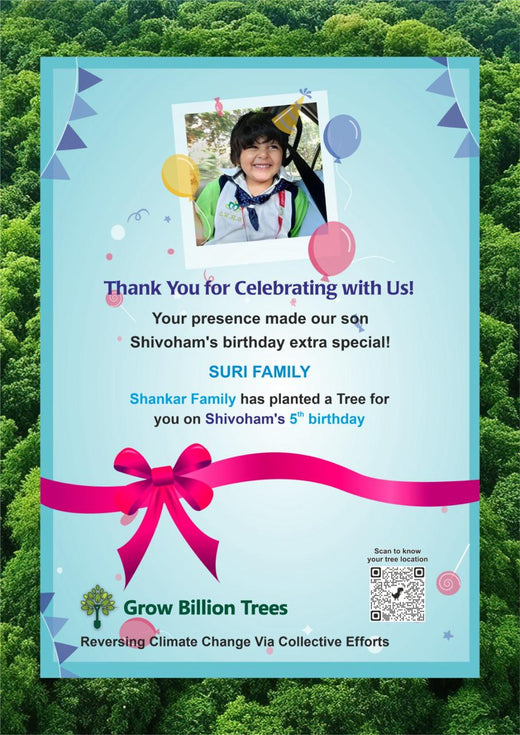 Birthday Forest for Shivoham Shankar – Planting