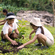 Children planting a sapling together: a Diwali tree gift for every employee