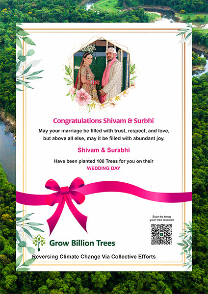 Green Vows: Shivam & Surbhi’s Wedding Gift to Nature – Planting