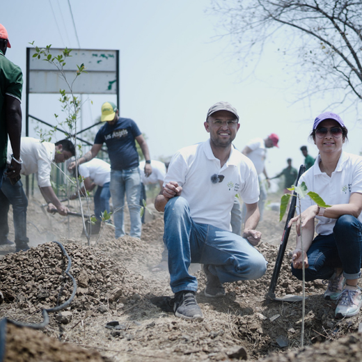 Azbil's Urban Forest Initiative: Empowering Employees, Enriching Ecosystems – Planting