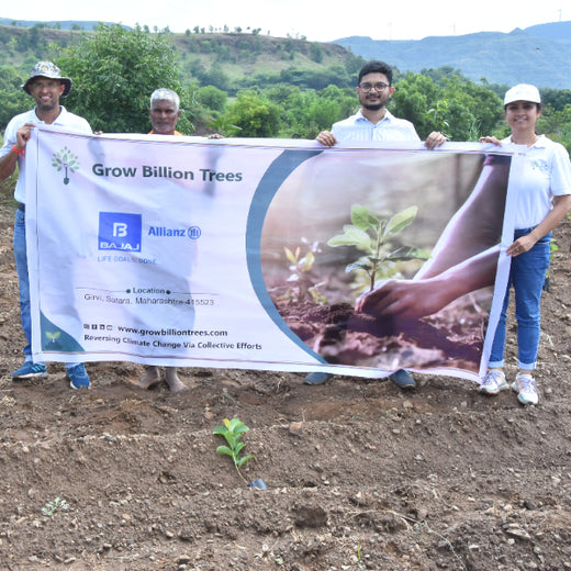 Growing Green: Bajaj Allianz Life Insurance’s Agroforestry Initiative – Planting