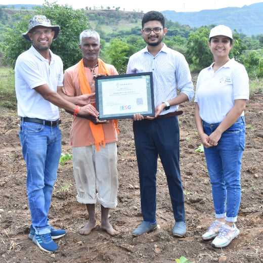 Growing Green: Bajaj Allianz Life Insurance’s Agroforestry Initiative – Planting