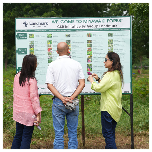 Group Landmark's ROAR (Reduce to Zero, Add Responsibility) Initiative: Miyawaki Forests – 1 year