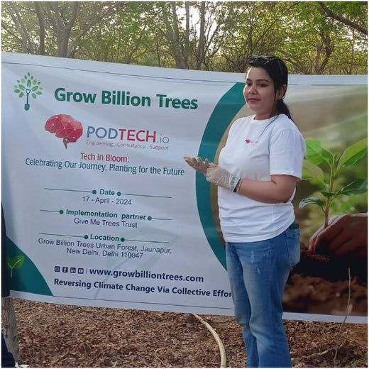 Tech in Bloom: PodTech IO’s Journey to a Greener Future – Planting