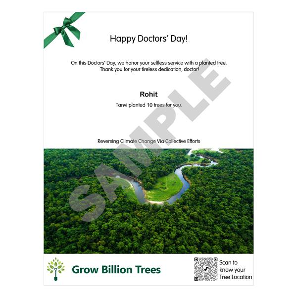 Trees for Doctor's Day (1nd Jul)