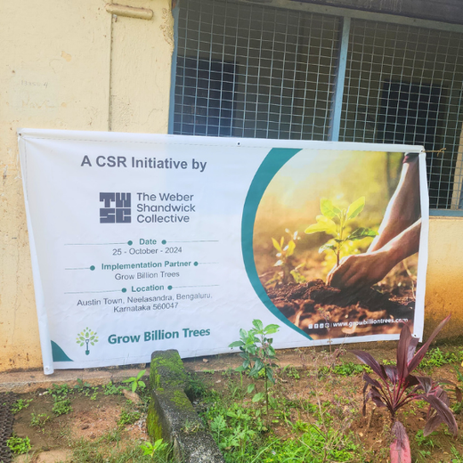 “Leafy Legacies: Weber Shandwick Bangalore’s Journey Toward Urban Sustainability” – 6 months