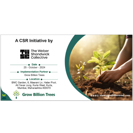 "Urban Green, Team Spirit: Weber Shandwick Mumbai’s Tree Plantation Initiative" – Planting