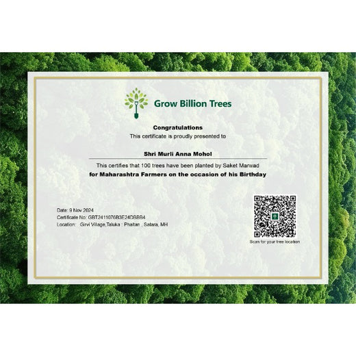 Shri Murlidhar Kisan Mohol’s Birthday Tree Plantation for Maharashtra – Planting